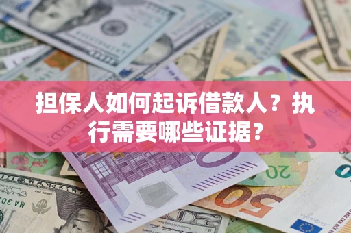 武汉担保人如何起诉借款人？执行需要哪些证据？