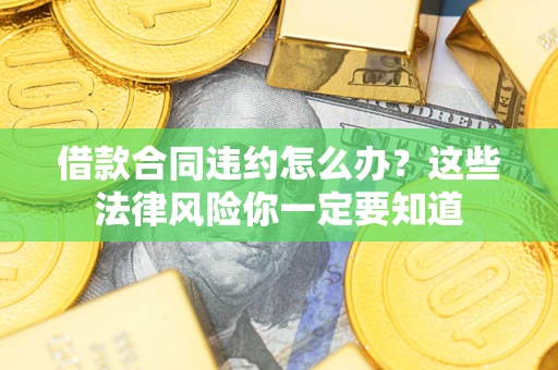 武汉借款合同违约怎么办？这些法律风险你一定要知道