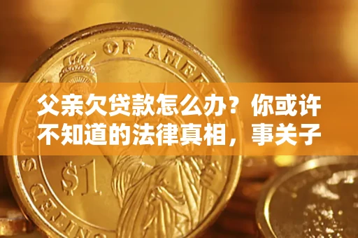 武汉父亲欠贷款怎么办？你或许不知道的法律真相，事关子女未来