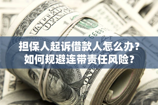 武汉担保人起诉借款人怎么办？如何规避连带责任风险？