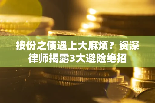 武汉按份之债遇上大麻烦？资深律师揭露3大避险绝招
