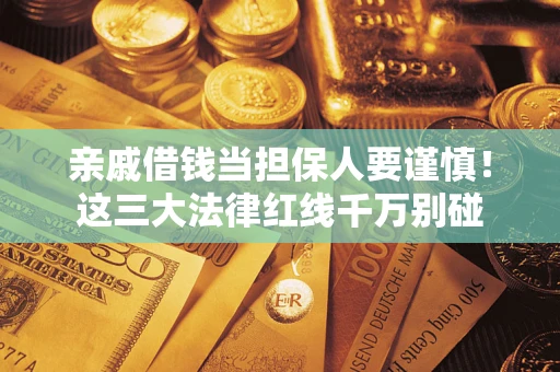 武汉亲戚借钱当担保人要谨慎！这三大法律红线千万别碰