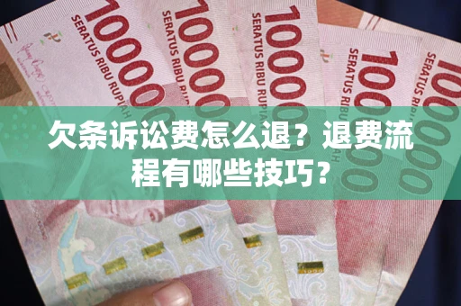 武汉欠条诉讼费怎么退？退费流程有哪些技巧？