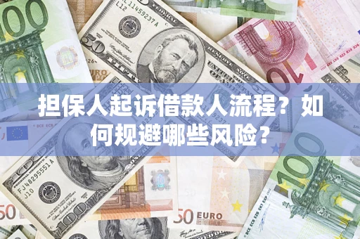 武汉担保人起诉借款人流程？如何规避哪些风险？