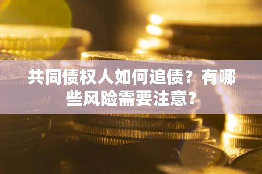 武汉共同债权人如何追债？有哪些风险需要注意？