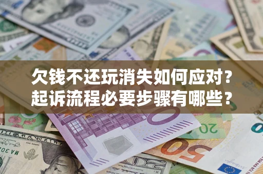 武汉欠钱不还玩消失如何应对？起诉流程必要步骤有哪些？