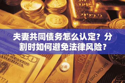 武汉夫妻共同债务怎么认定？分割时如何避免法律风险？